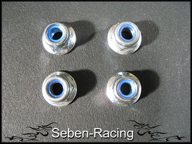 M4 Radmutter mit Flansch  (4st)