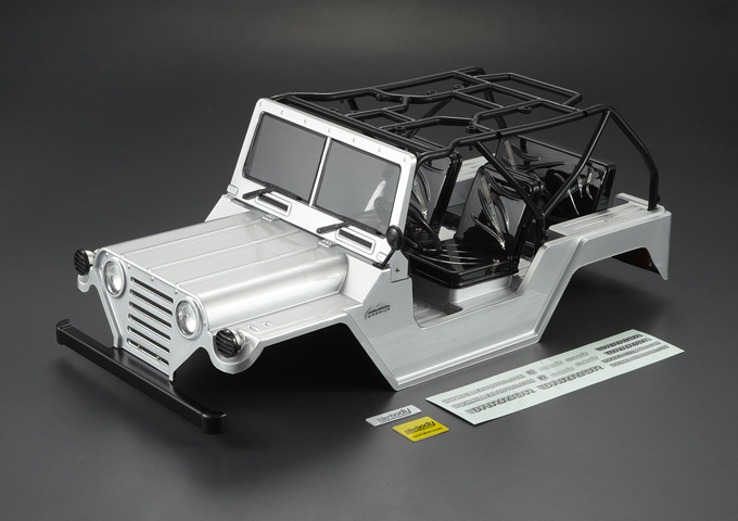 1:10 Body  Crawler Warrior Willys Ford Mutt M151 (painted silver )